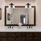 Designers Fountain Bronson 13.25in 2-Light Matte Black Transitional Indoor Vanity Light with Etched Glass Shades D278M-2B-MB - alternate 2